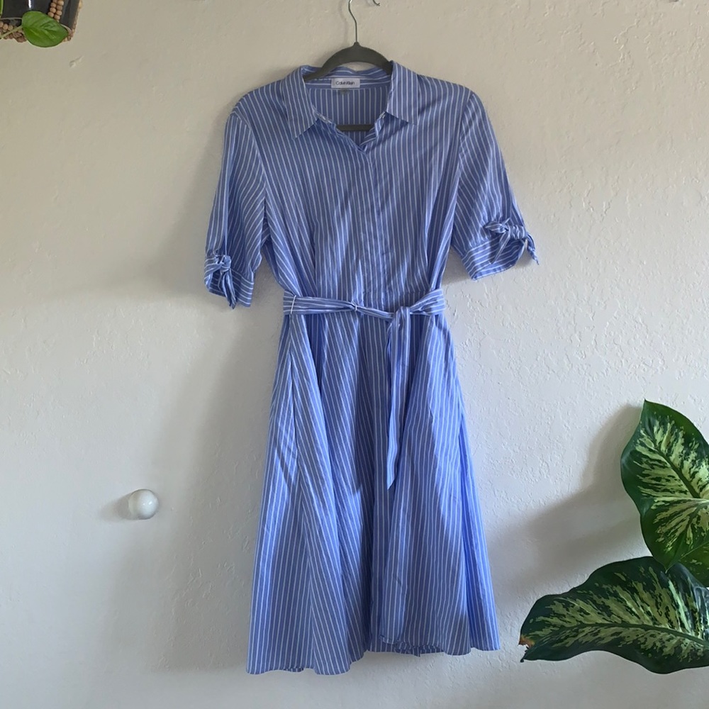 Calvin Klein Short Sleeve Shirt Dress
